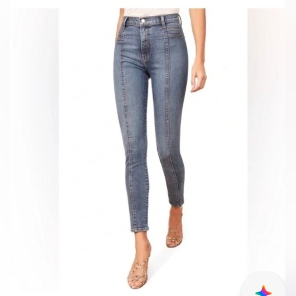 Reformation Suzie High Waisted Jeans in Rhine Wash Size 29 - Picture 2 of 7